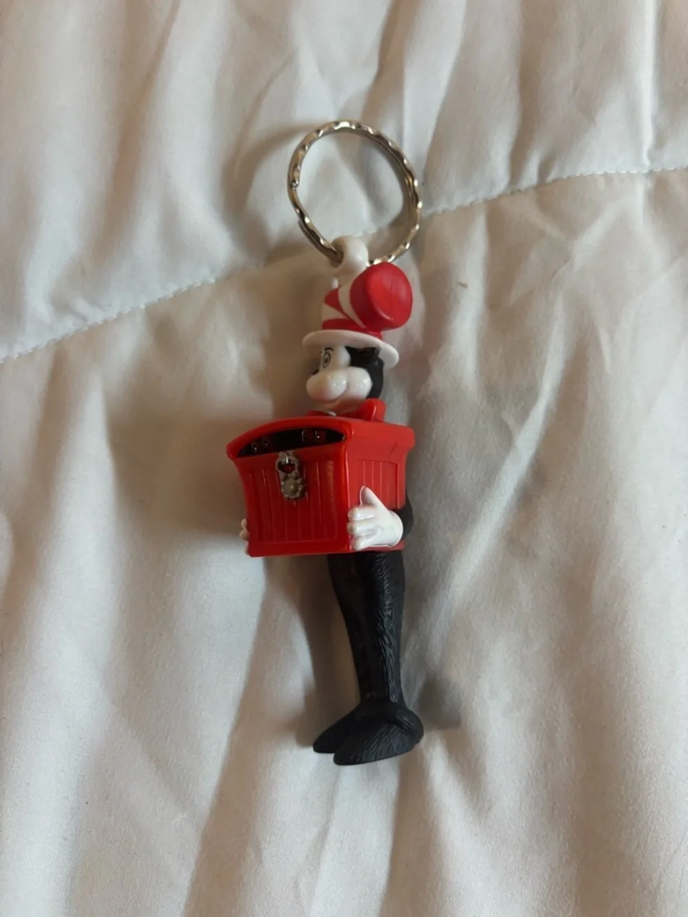 Dr Suess Cat In The Hat Keychain Burger King Toy 2003 Box Full of Things